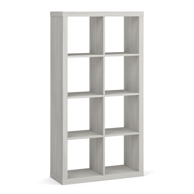 OfficeSource Laminate 8-Cube Storage Bookcase - Arcadia White