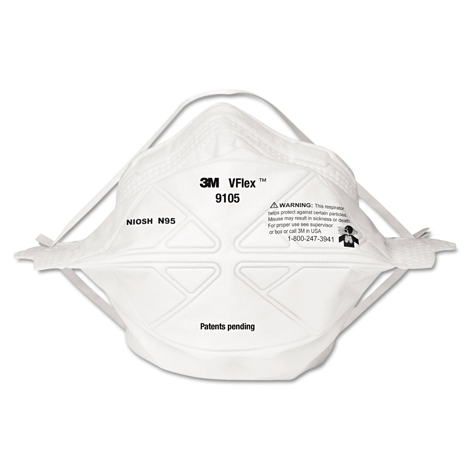 VFlex Particulate Respirator N95, Standard Size, 50/Box