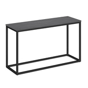 OfficeSource Lenox 16"x48" Console Table with Black Metal Base - Coastal Gray
