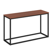 OfficeSource Lenox 16"x48" Console Table with Black Metal Base - Cherry