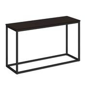 OfficeSource Lenox 16"x48" Console Table with Black Metal Base - Java