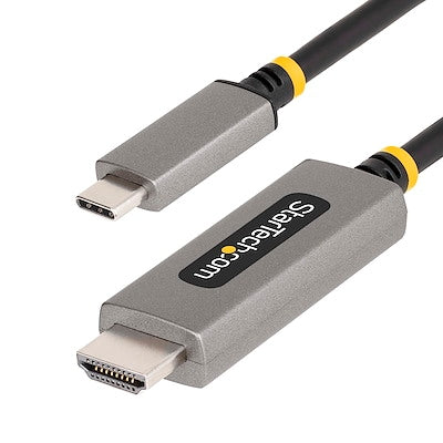 StarTech.com USB-C DisplayPort 1.4 to HDMI 2.1 Cable, 3.3 Ft