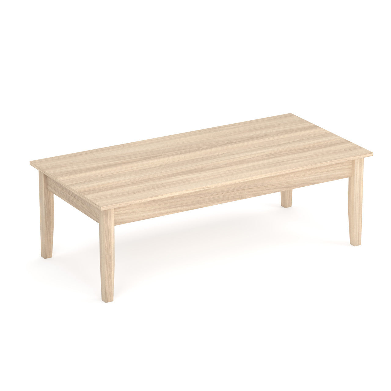OfficeSource Parallel Rectangular Veneer Coffee Table - 24"x48" - American Elm