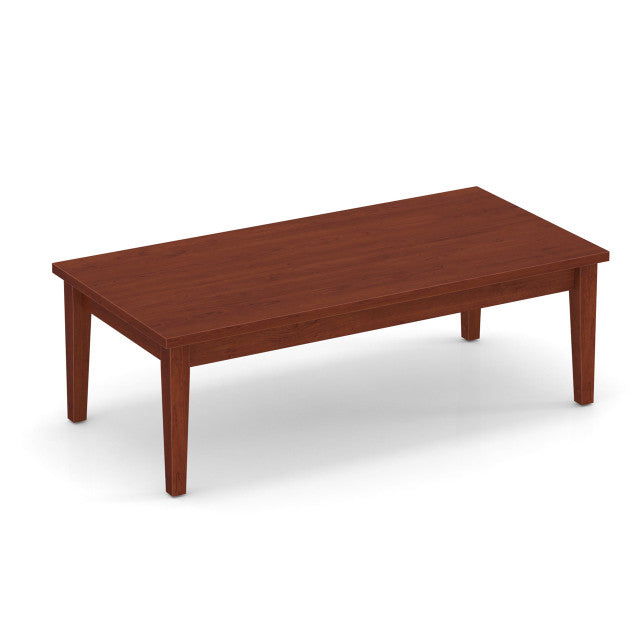 OfficeSource Parallel Rectangular Veneer Coffee Table - 24"x48" - Cherry