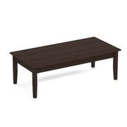 OfficeSource Parallel Rectangular Veneer Coffee Table - 24"x48" - Java