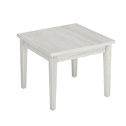 OfficeSource Parallel Square Veneer Side Table - 24"x24" - Arcadia White