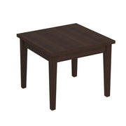 OfficeSource Parallel Square Veneer Side Table - 24"x24" - Java