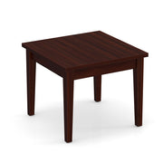 OfficeSource Parallel Square Veneer Side Table - 24"x24" - Mahogany