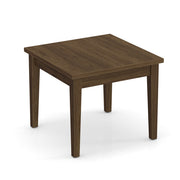 OfficeSource Parallel Square Veneer Side Table - 24"x24" - Modern Walnut