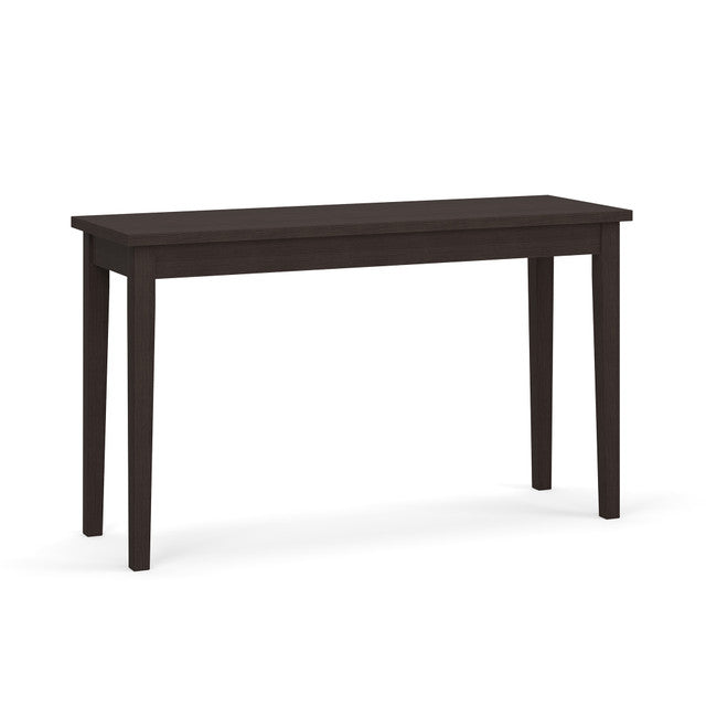 OfficeSource Parallel Rectangular Veneer Console Table - 16"x48" - Mahogany