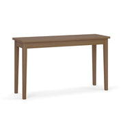 OfficeSource Parallel Rectangular Veneer Console Table - 16"x48" - Modern Walnut