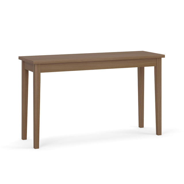 OfficeSource Parallel Rectangular Veneer Console Table - 16"x48" - Modern Walnut
