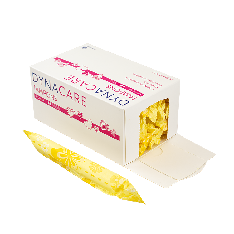 Regular Tampons Cardboard Applicator, 6-9gr absorbency - 25 pcs per Box/9 Boxes per Case
