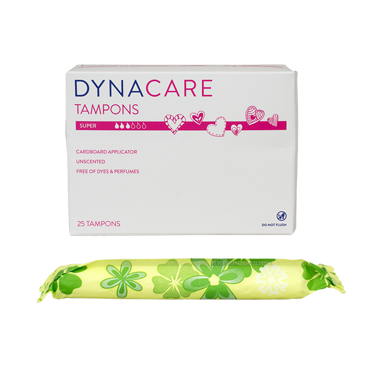 Super Tampons Cardboard Applicator, 9-12gr absorbency - 25 pcs per Box/ 9 Boxes per Case