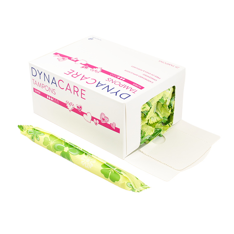 Super Tampons Cardboard Applicator, 9-12gr absorbency - 25 pcs per Box/ 9 Boxes per Case