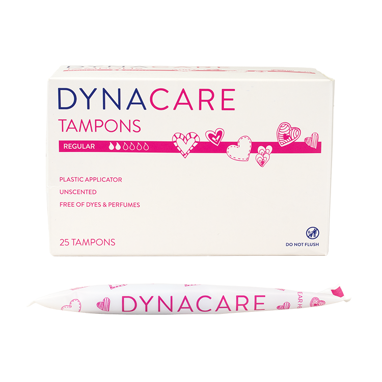 Regular Tampons Plastic Applicator, 6-9gr absorbency - 25 pcs per Box/9 Boxes per Case