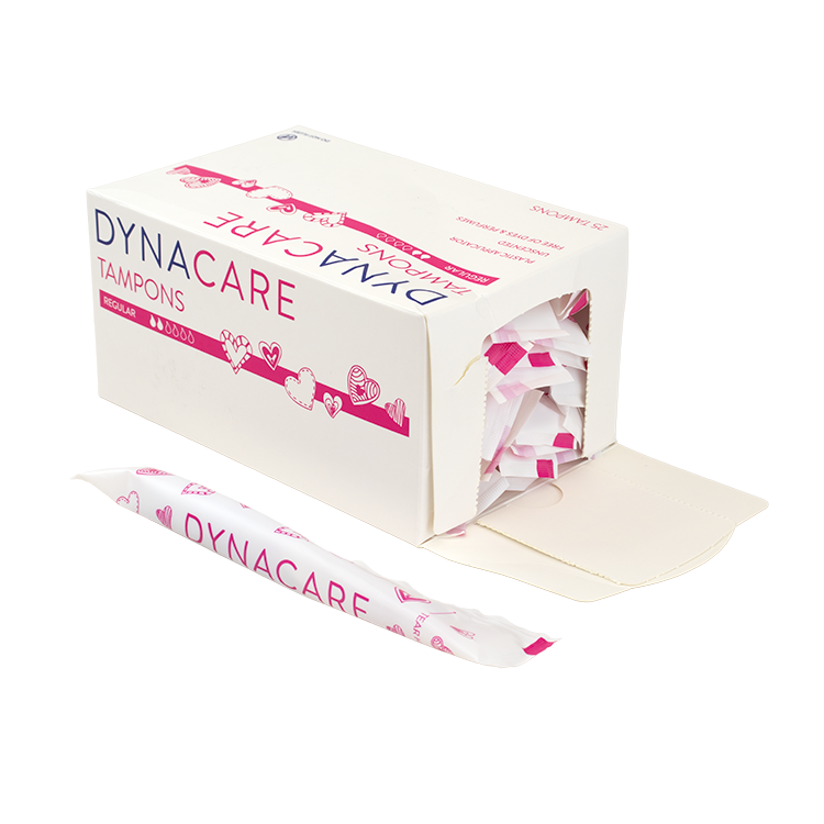 Regular Tampons Plastic Applicator, 6-9gr absorbency - 25 pcs per Box/9 Boxes per Case