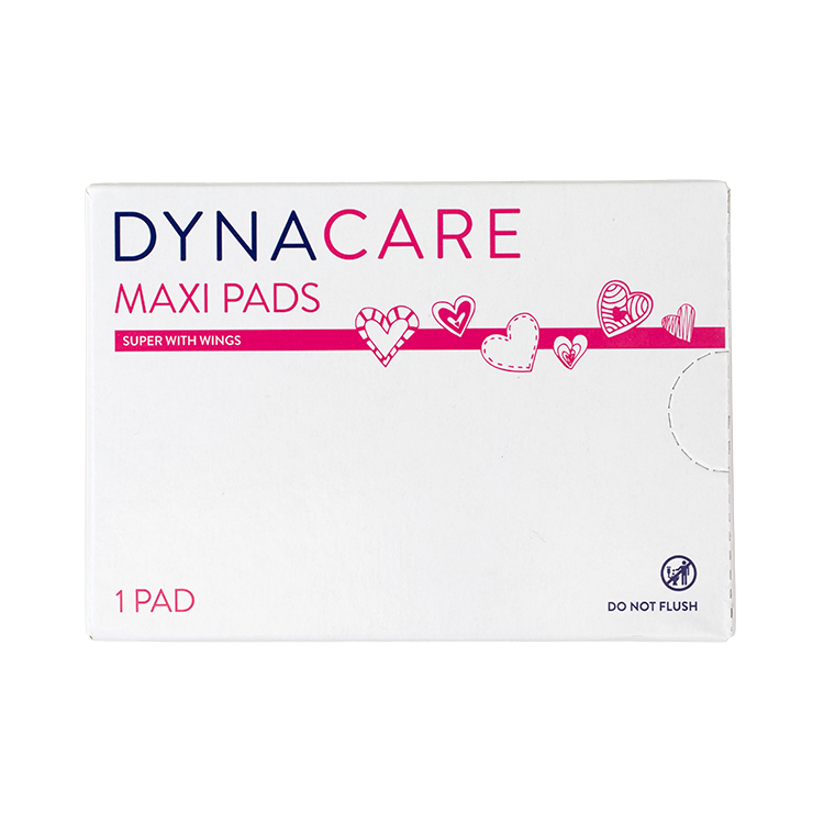 Maxi Pads Super w/Wings, #4 box - 1 pcs per Box/250 Boxes per Case
