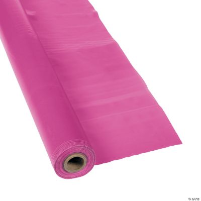 Hot Pink Tablecloth Roll - 1 Piece