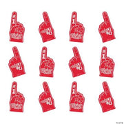 Red School Spirit Foam Hand - 12 Pieces