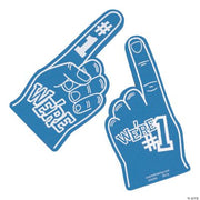 Blue School Spirit Foam Hand - 12 Pieces