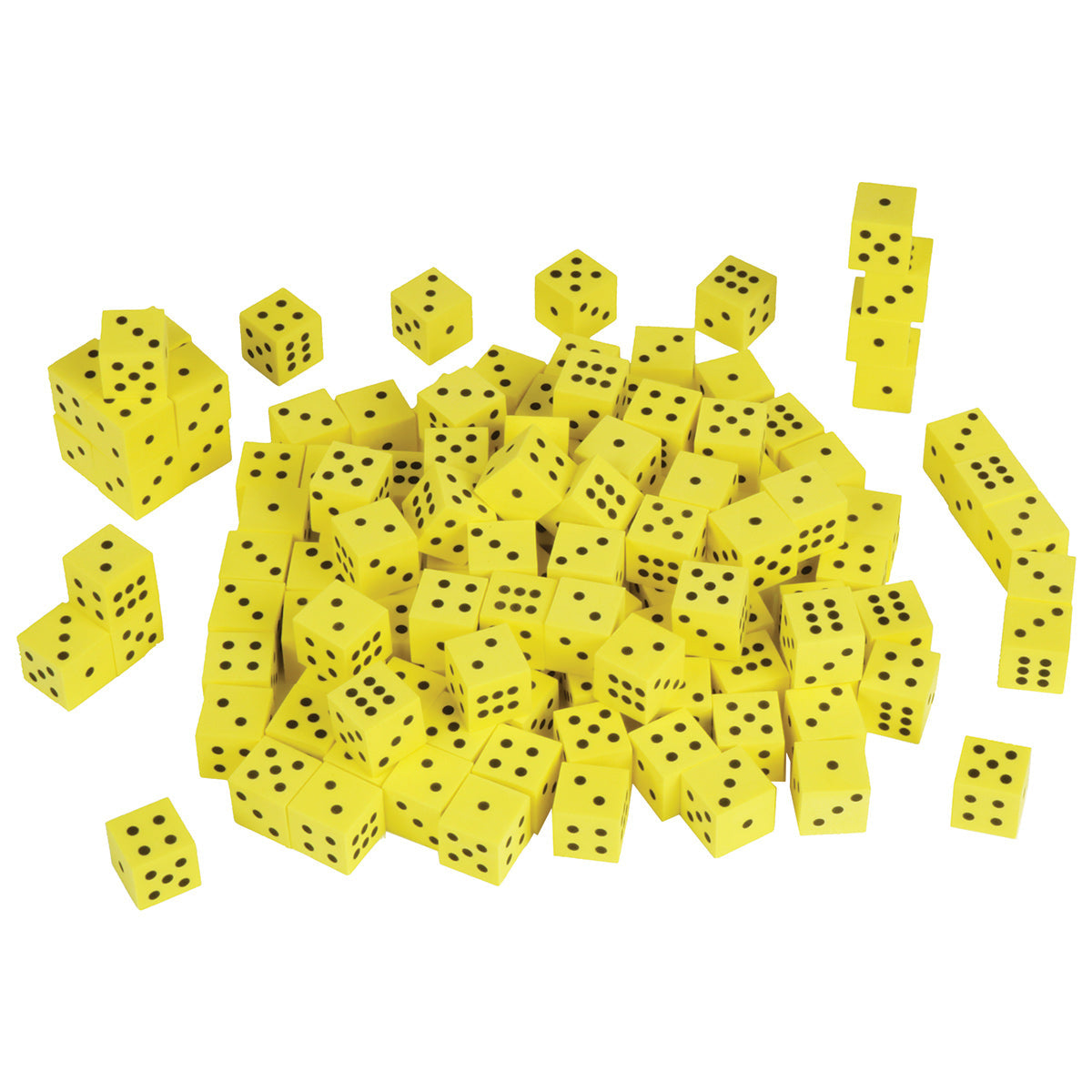 5/8" Foam Dice - Pack of 100