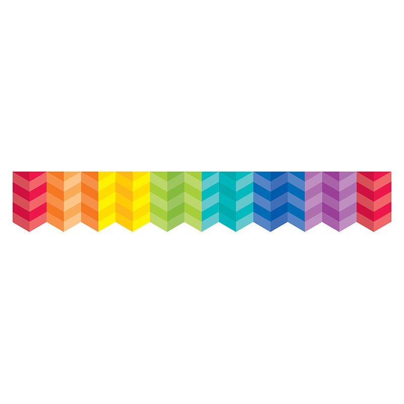 Painted Palette Multi Herringbone Border