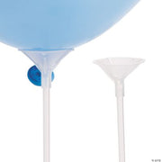 Clear Balloon Sticks With Cup - 144 Pieces