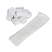 White blank cubes with stickers, Set of 12
