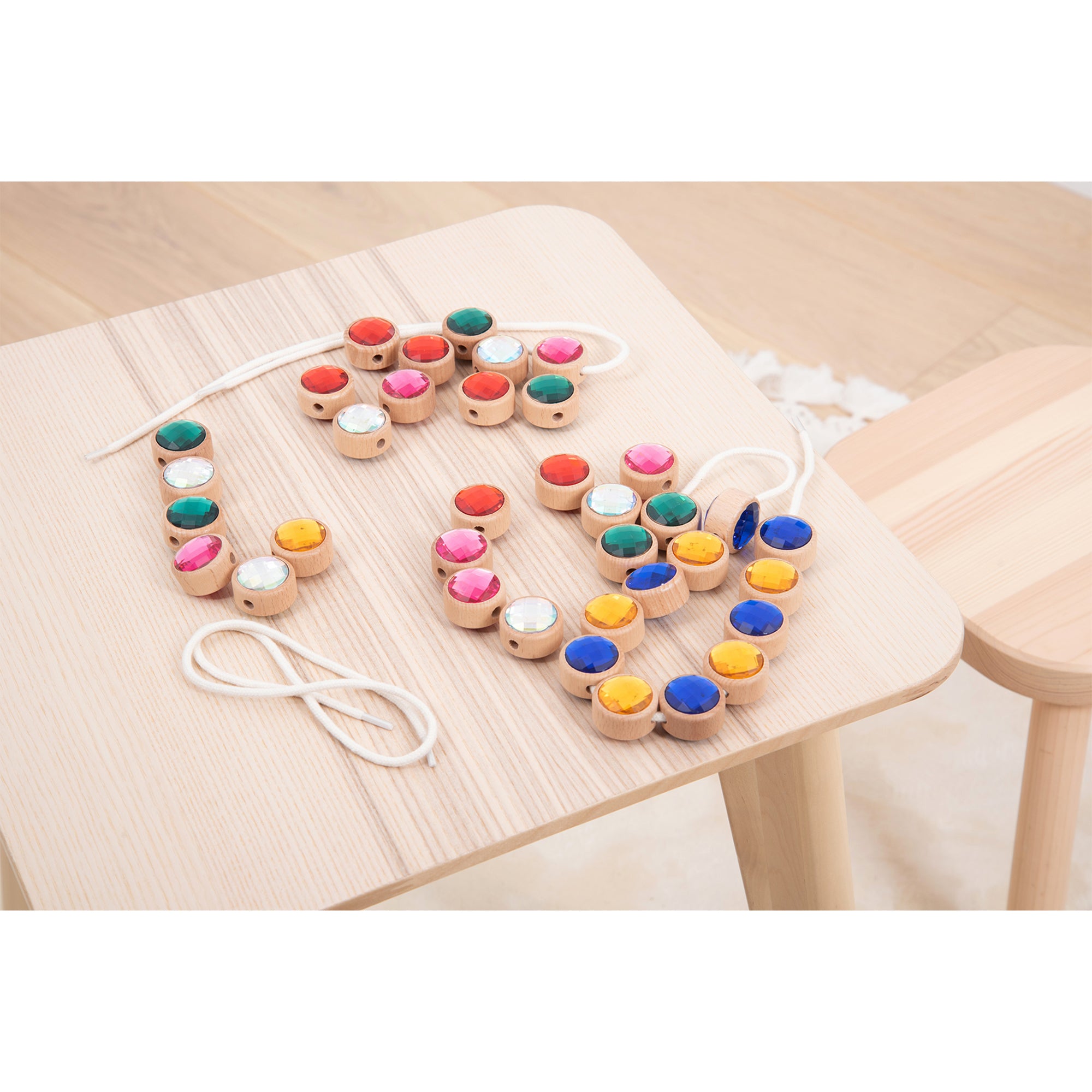 Wooden Lacing Jewels