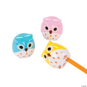Owl Pencil Sharpeners - 12 Pieces