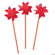 Red Pinwheels - 36 Pieces