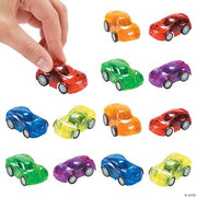 Transparent Pullback Cars - 12 Pieces