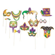 Mardi Gras Costume Stick Props - 12 Pieces