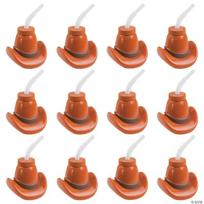 Molded Cowboy Hat Cups - 12 Pieces