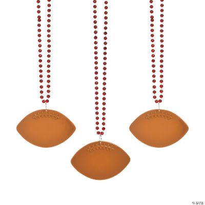 Red Bead W/Football Disc - 150 Pieces