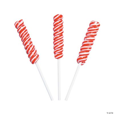 Red Mini Twisty Pops - 24 Pieces