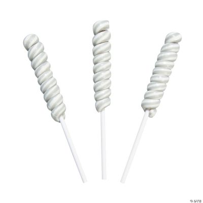Silver Mini Twisty Pops - 24 Pieces