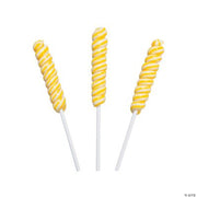 Yellow Mini Twisty Pops - 24 Pieces