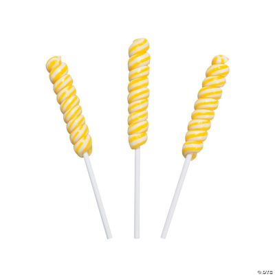 Yellow Mini Twisty Pops - 24 Pieces