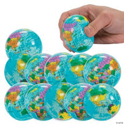 Globe Stress Ball - 12 Pieces