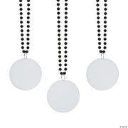 Black Bead W/Round Disc - 150 Pieces