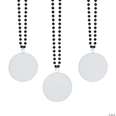 Black Bead W/Round Disc - 150 Pieces