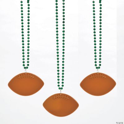 Green Bead W/Football Disc - 150 Pieces