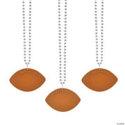 Silver Bead W/Football Disc - 150 Pieces