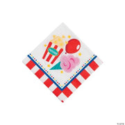 Carnival Beverage Napkins - 16 Pieces