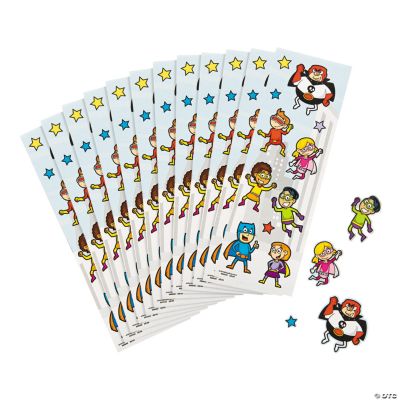 Super Hero Super Stickers - 24 Pieces