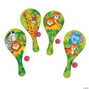 Zoo Animal Paddleball Games - 12 Pieces