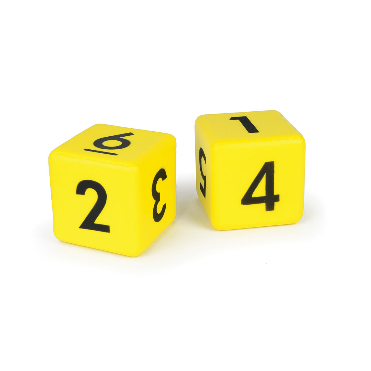 3" Molded Foam Dice - Numbers, Set of 2