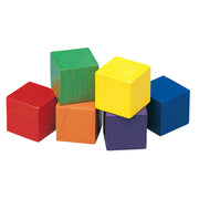 Cubes, Wood Color, 1", Set of 102